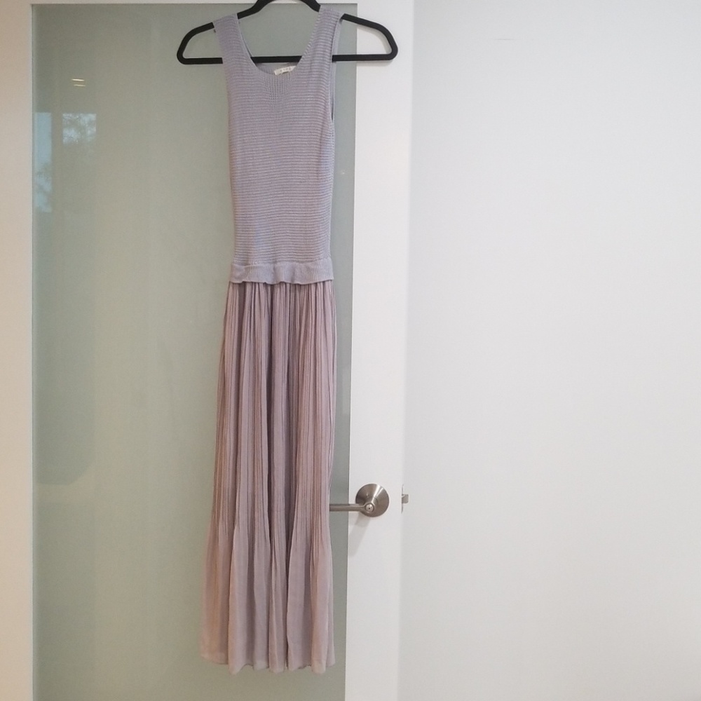 Knit and Chiffon Dress